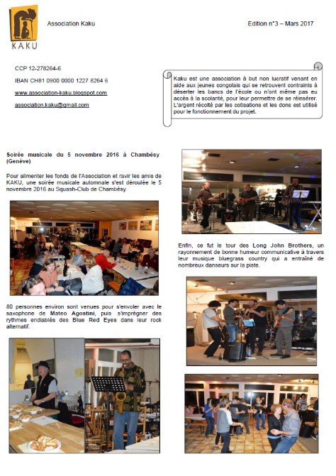 Couverture du journal Kaku de mars 2017